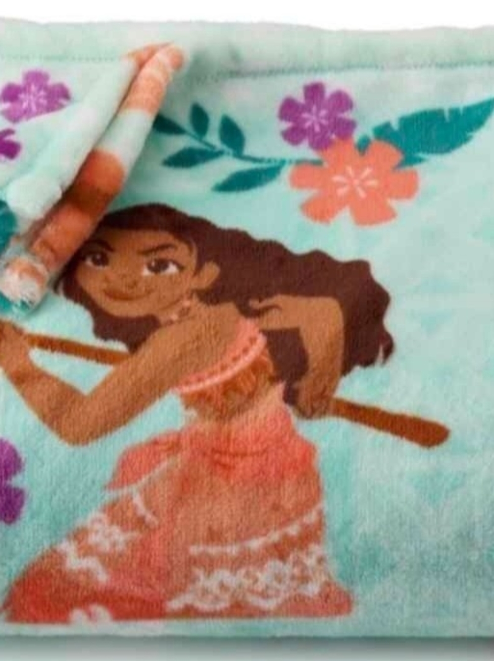 Disney Princess Moana Plush Throw Oversize - Plush Blanket.. 5Ft×6Ft. New